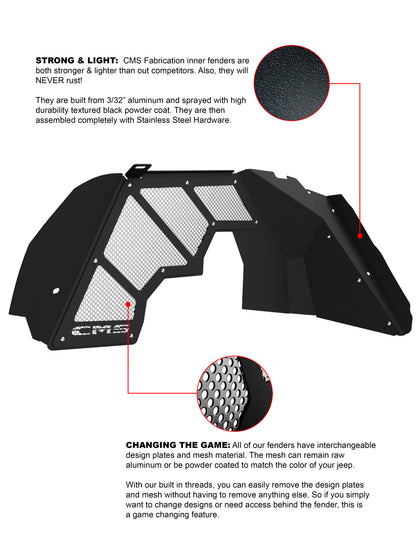 JL (2018-Present) Front Inner Fenders
