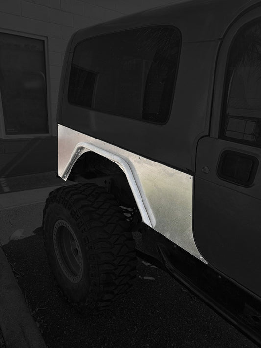 TJ / LJ (1997-2006) Rear Quarter Armor (With Bolt On Tube Option)